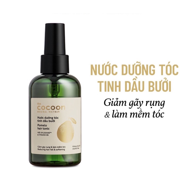 Nước dưỡng tóc tinh dầu bưởi Cocoon giúp giảm gãy rụng &amp; làm mềm tóc 140ml Nở cosmetic