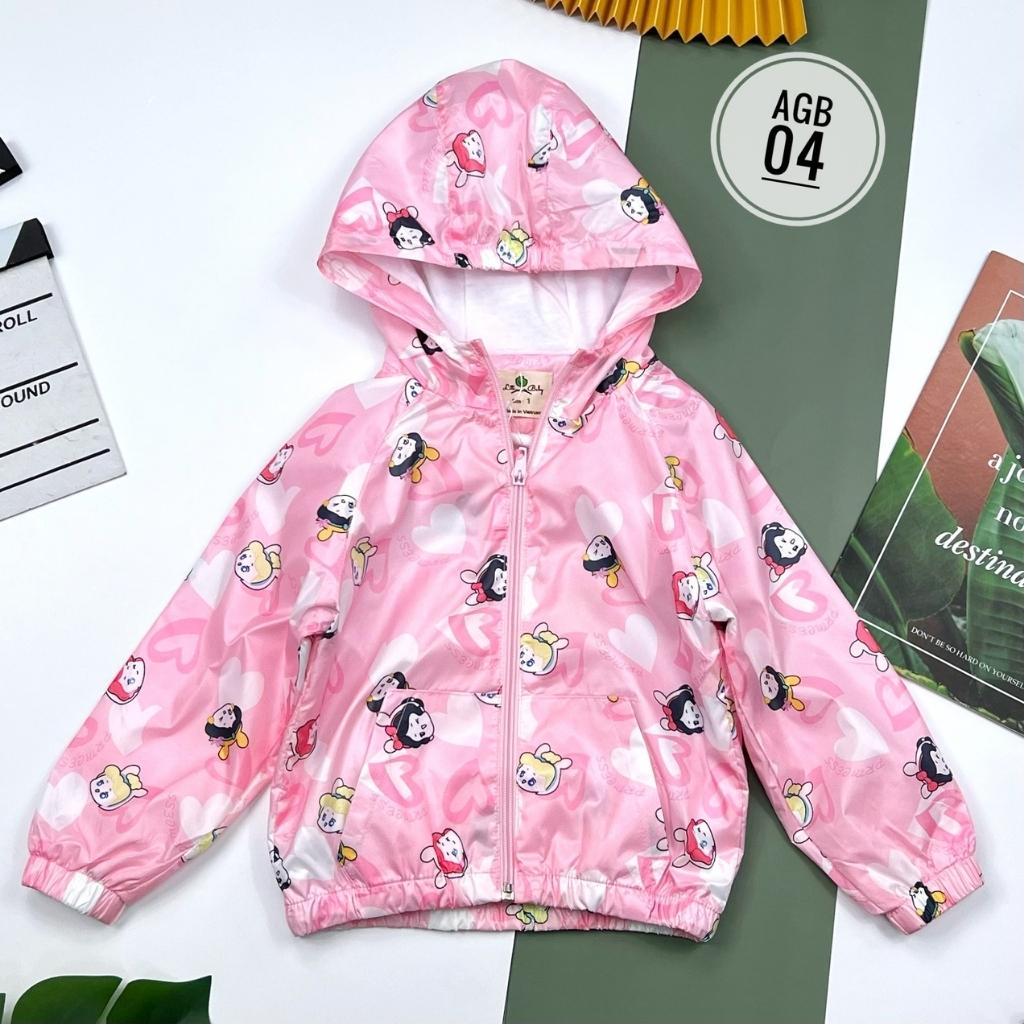 Áo khoác bé gái, áo khoác cho bé gái chất dày dặn 2 lớp, nhiều màu, size 1-5 - SUNKIDS