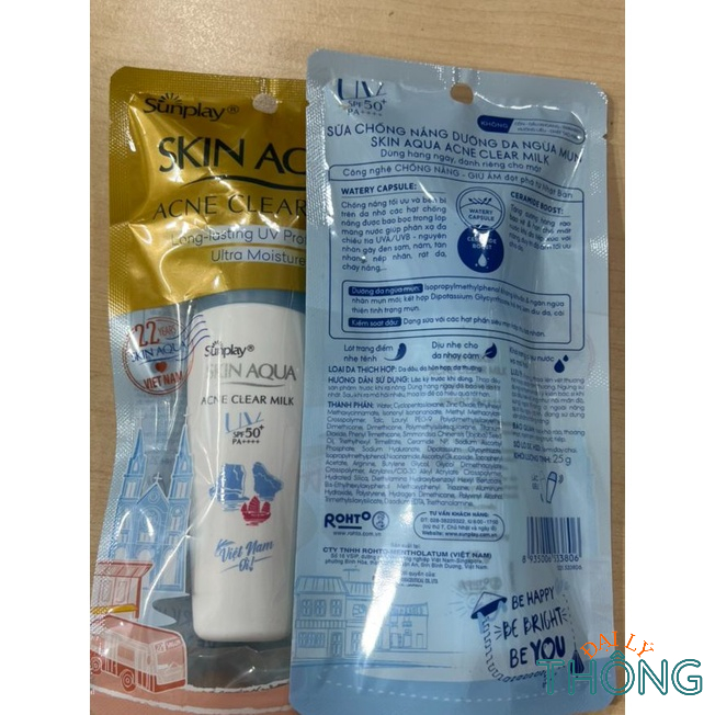 Sữa Chống Nắng SUNPLAY Skin Aqua Dưỡng Da Dịu Nhẹ SPF 50/PA++++ 25g/30g |Kem chống nắng nắp hồng, xanh, trắng, vàng