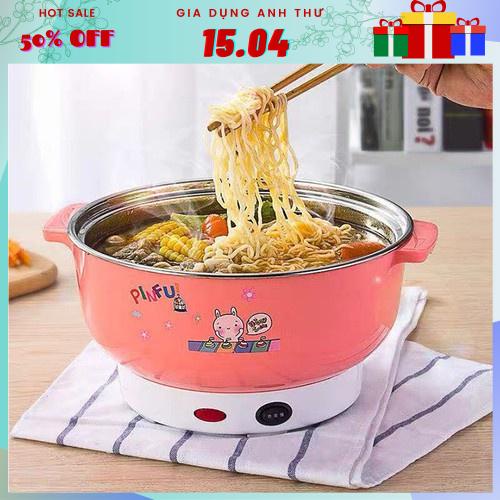 [Siêu Sale] Nồi lẩu mini đa năng size 28cm - Nồi lẩu điện COOKING POT chiên, xào, nấu mỳ, nấu lẩu