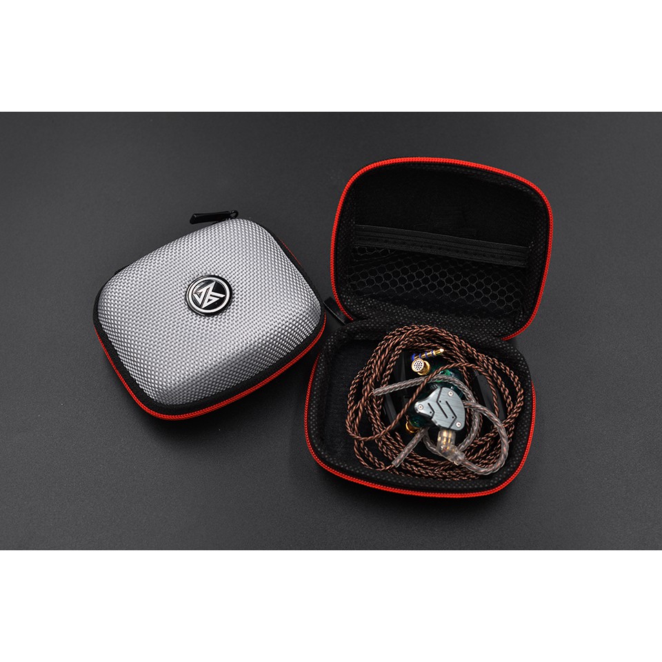 Túi Đựng Tai Nghe KZ EDX ZST ES4 ZSX ZSNPRO ZAS Hình Vuông Chất Liệu EVA Có Khóa Kéo Tiện Dụng