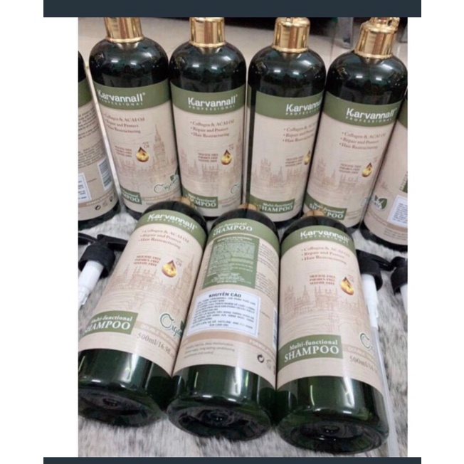 Dầu gội xả Karvannall Organic chống rụng  kích thích tóc  chống gàu