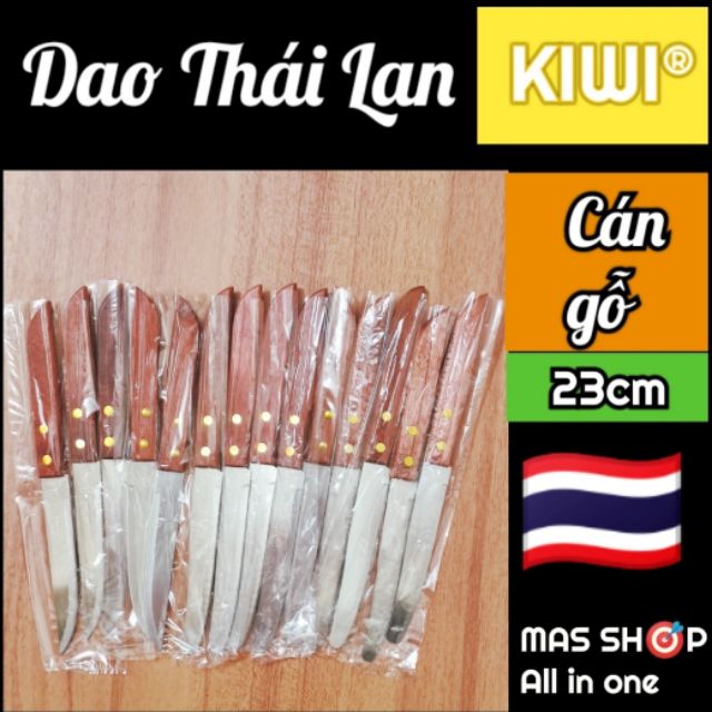 Dao Thái Lan gọt trái cây KINWI cán gỗ