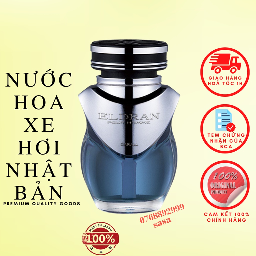 ❁Nước hoa ô tô, cài cửa gió Eldran, chính hãng Carall - Nhật Bản ( Hương nhẹ nhàng sang trọng & tinh tế)