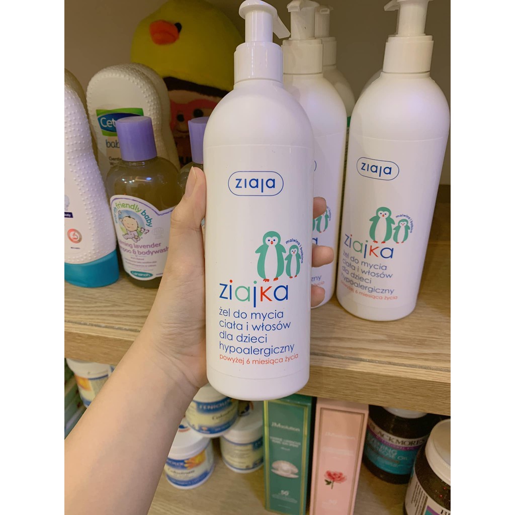 Sữa Tắm Ziaja Chim Cánh Cụt Dịu Nhẹ Cho Bé, Mềm Mịn Da, Lành Tính 400ml