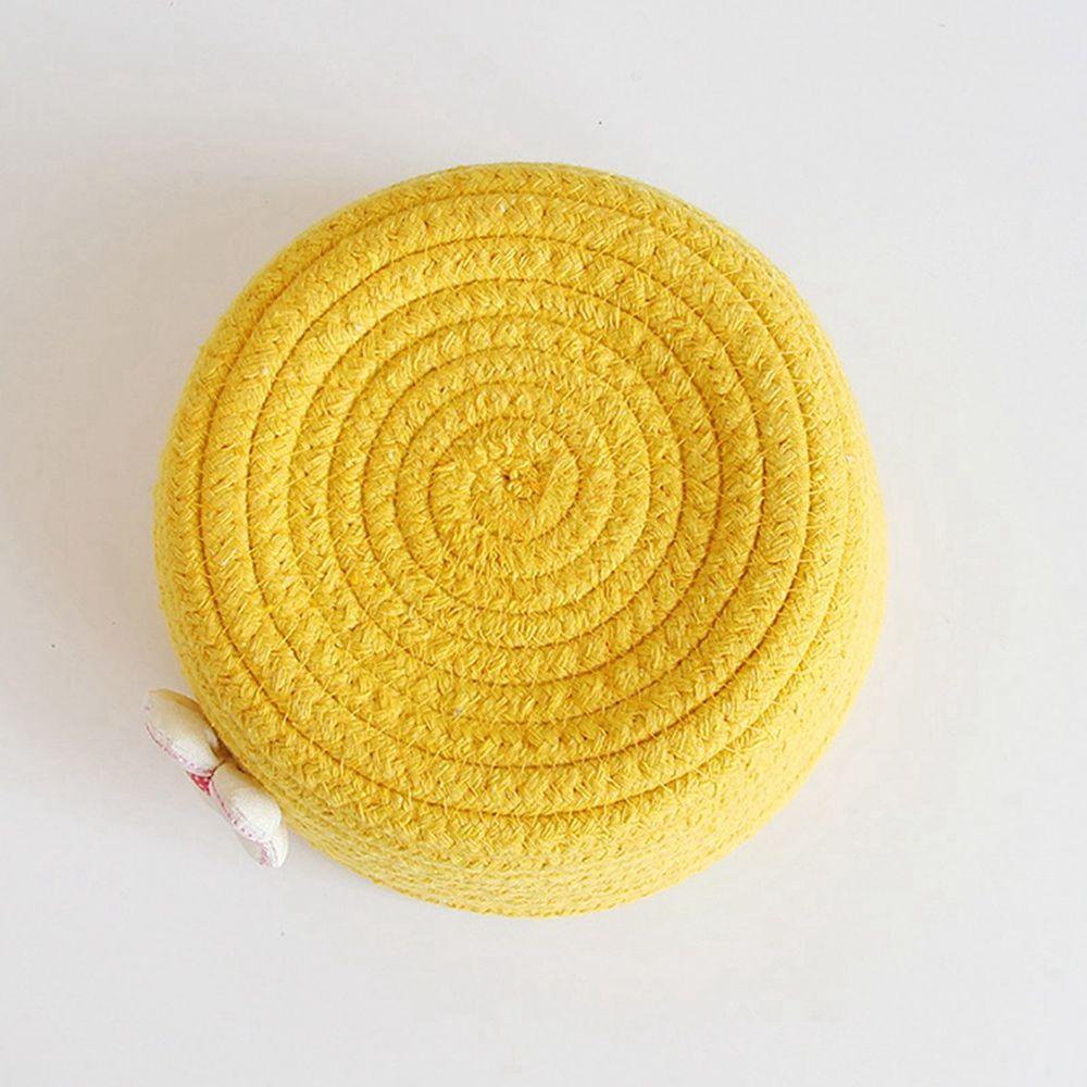 Giỏ Đựng Đồ Giặt / Đồ Chơi / Đồ Dùng Bằng Dây Cotton Bện Hình Tròn Dễ Thương Tiện Dụng Cho Bé