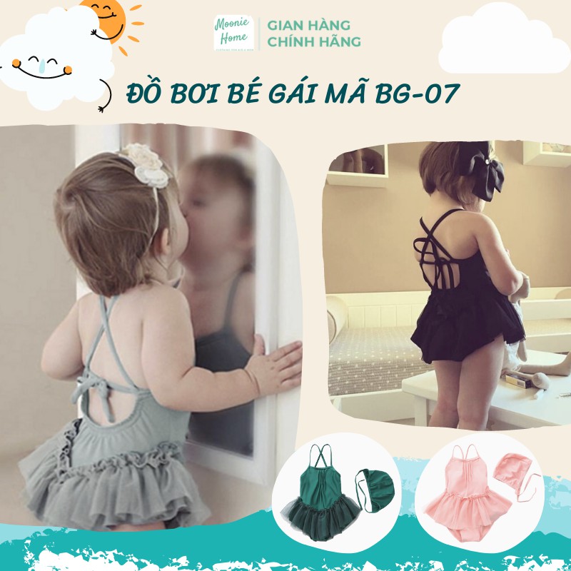 [4 MÀU] Đồ bơi bé gái siêu xinh điệu đà váy bồng siêu xinh mã BG-07