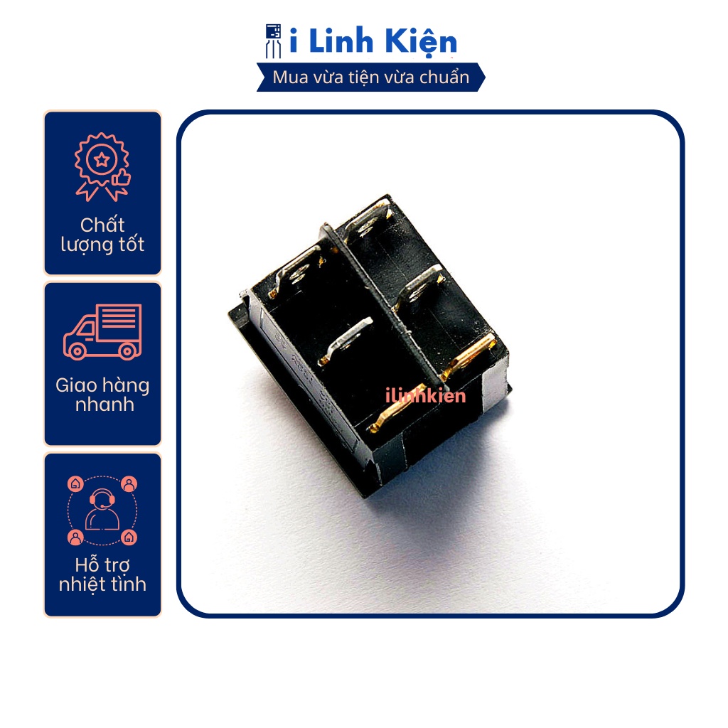 Công tắc bập bênh đôi KCD6-212N 15A 250V 6 chân có đèn