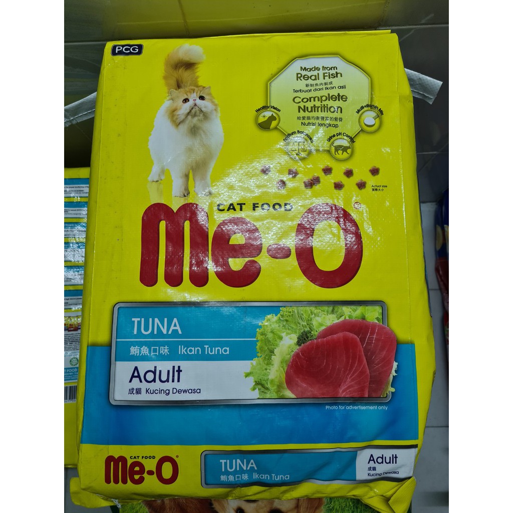 7kg Nguyên hạt - Thức ăn cho mèo lớn Me-O bao (các vị)