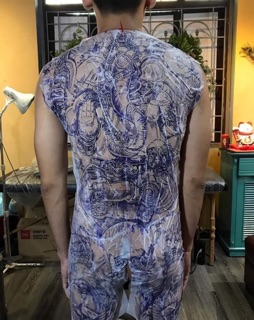 Giấy lụa mỏng scan hình xăm khổ to
