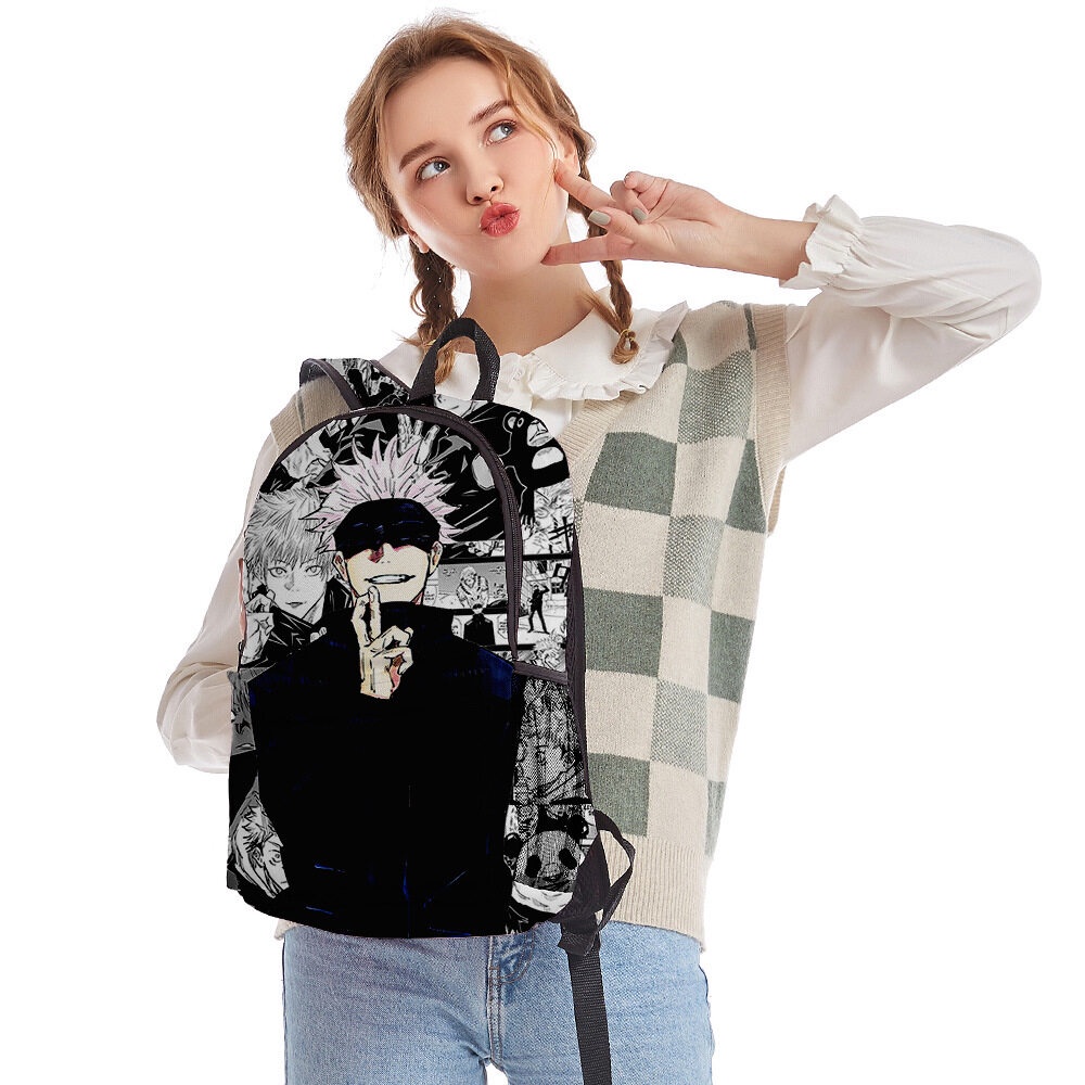 Ba Lô Đi Học/Du Lịch In Hình Anime Nhật Bản Jujutsu Kaisen Cho Nam Và Nữ