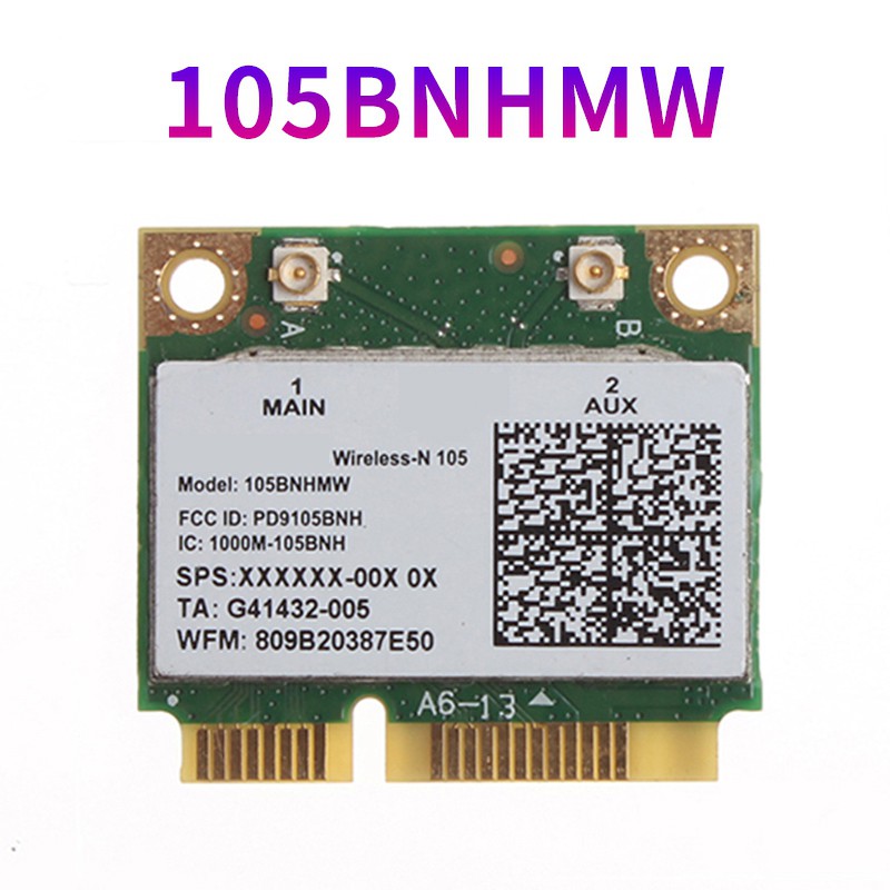 Card Wifi 105bnhmw Không Dây-N 105 Mini Pci-E 150mbps 2.4 Ghz 802.11b / G / N | BigBuy360 - bigbuy360.vn