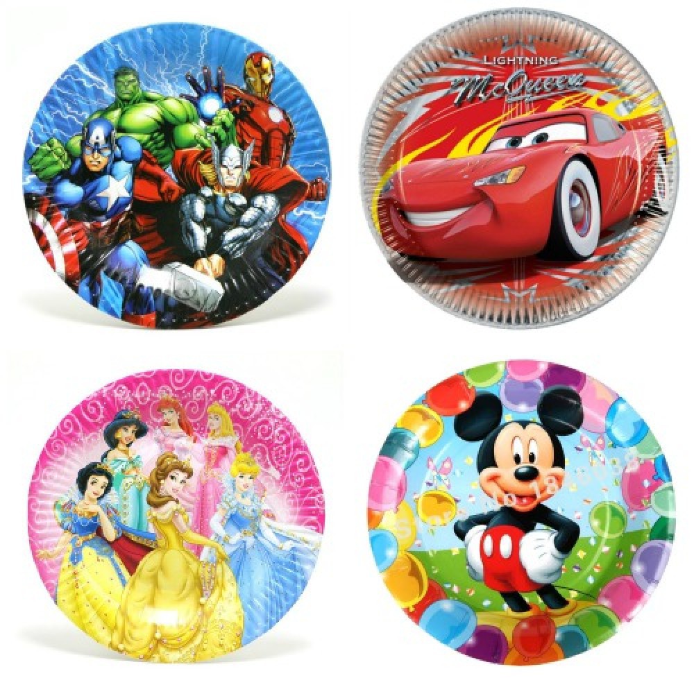 Đĩa Giấy Sinh Nhật Loại Mới Màu Sắc Lạ Mắt Dễ Thương,Đĩa Dày Dặn,Loại Đẹp