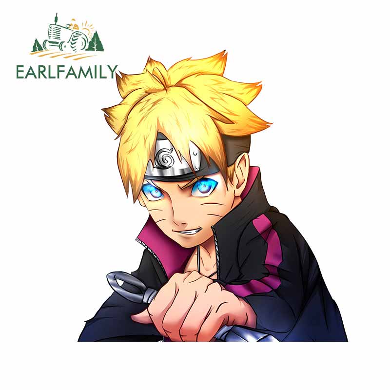 Đề Can Vinyl In Hình Naruto Boruto 13Cmx12.2Cm Trang Trí Xe Hơi Xe Máy