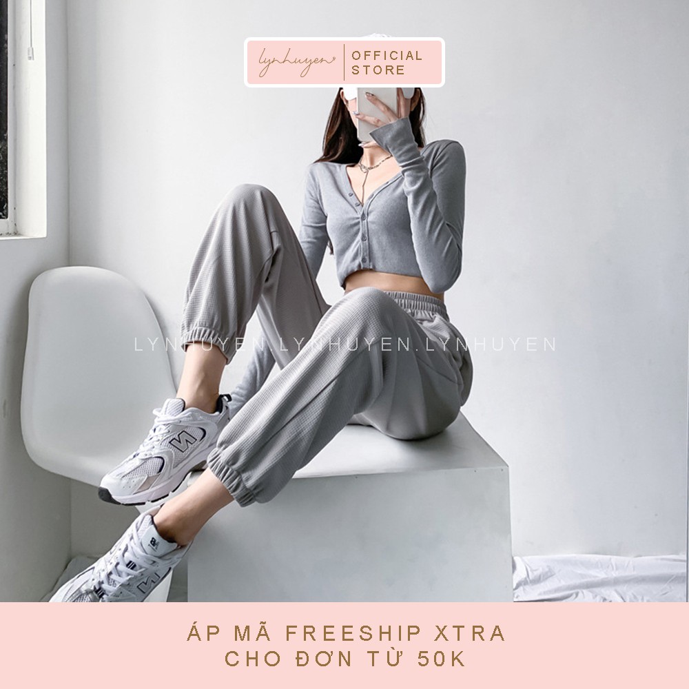 Quần Jogger Nữ Ống Rộng Dáng Hàn Lynhuyen - 3 Màu - Q008