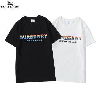 Áo Thun Tay Ngắn In Hình Burberry Cho Cặp Đôi