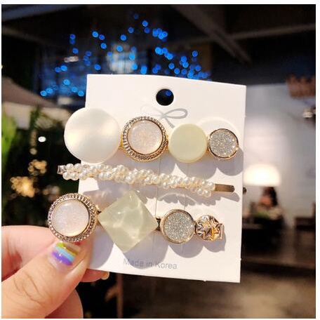 Kẹp tóc acrylic nhiều kiểu dáng tùy chọn xinh xắn cho nữ