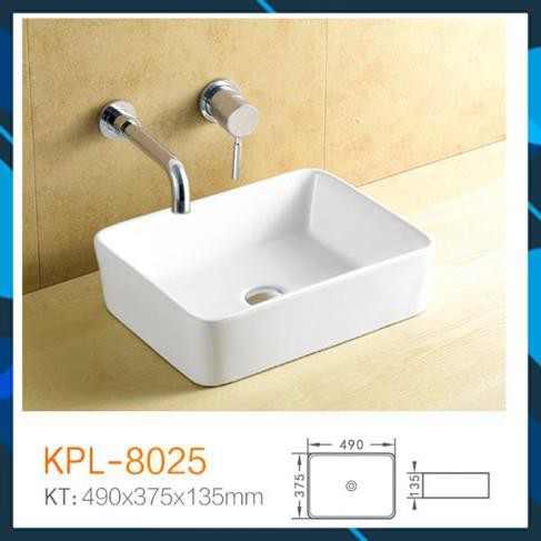 Chậu rửa mặt  Keli 8025, tô rửa tay, bảo hành 10 năm