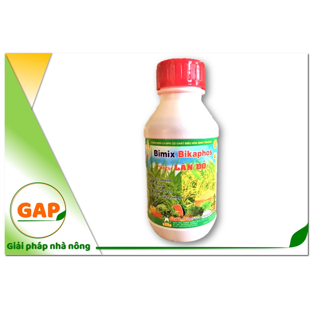 BIMIX BIKAPHOS (SIÊU LÂN ĐỎ) - 500ml - Phân bón lá NPK có chất điều hòa sinh trưởng