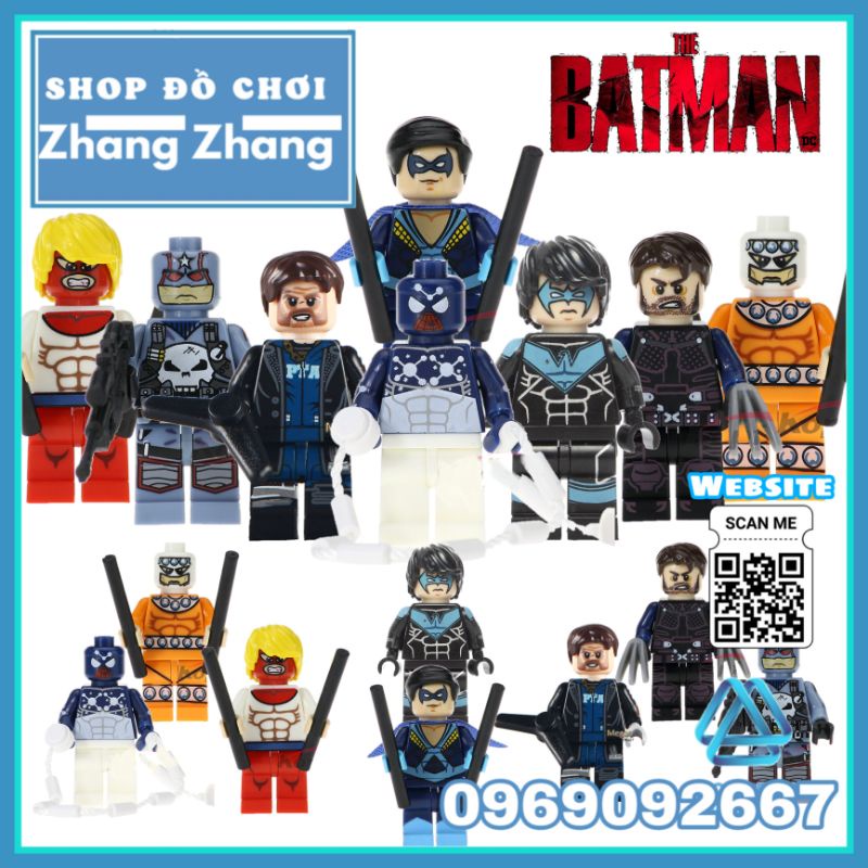 Đồ chơi Xếp hình Captain Boomerang - Nightwing Bulldozer - Captain Universe - Wolverine Punisher Minifigures POGO PG8058