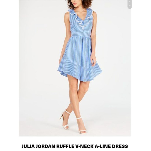 Đầm sọc xanh Julia