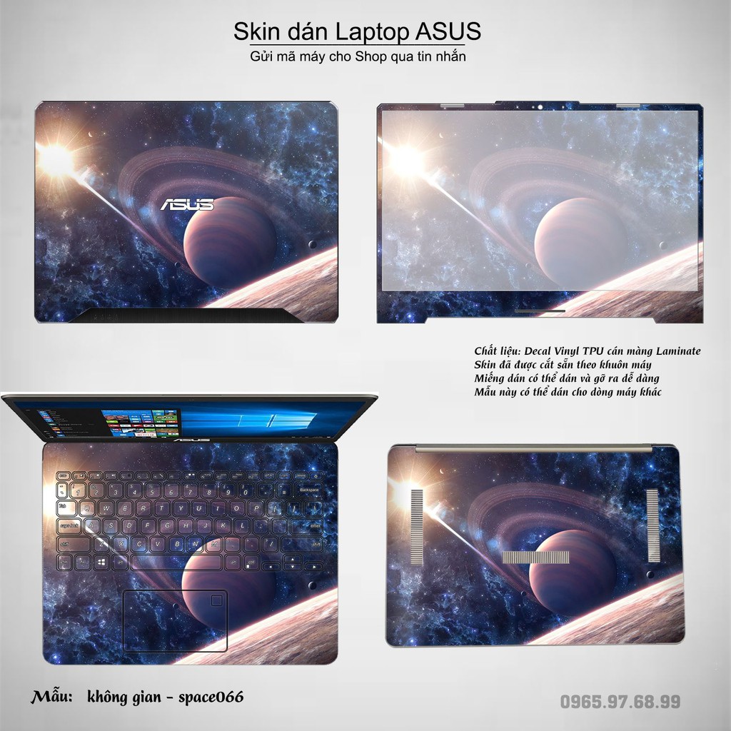 Skin dán Laptop Asus in hình không gian _nhiều mẫu 11 (inbox mã máy cho Shop)