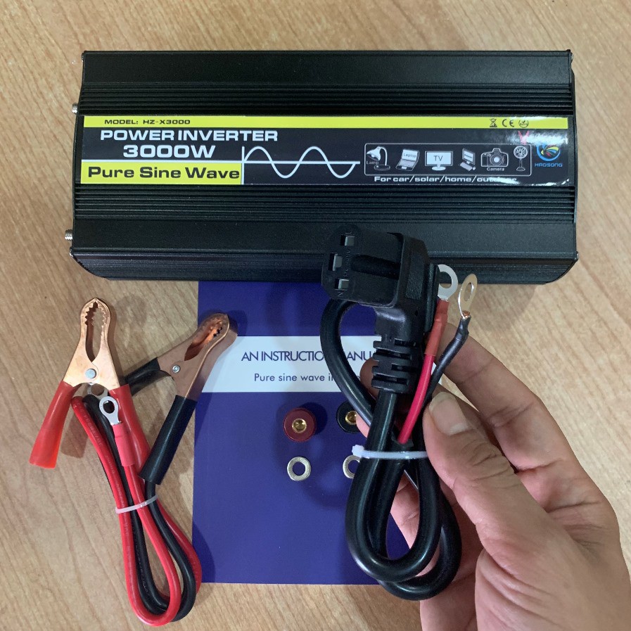 Bộ kích chuyển điện bình ắc quy 48V lên 220V Sóng Sine chuẩn 500W dùng tại gia đình, xe tải lớn, nhà xưởng