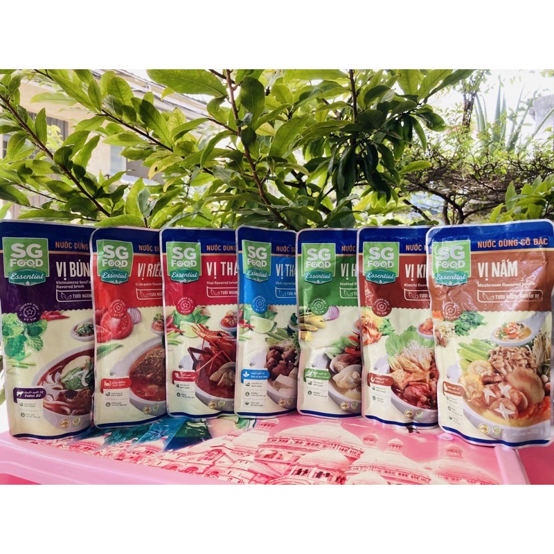 NƯỚC DÙNG CÔ ĐẶC SG FOOD CÁC LOẠI 180g