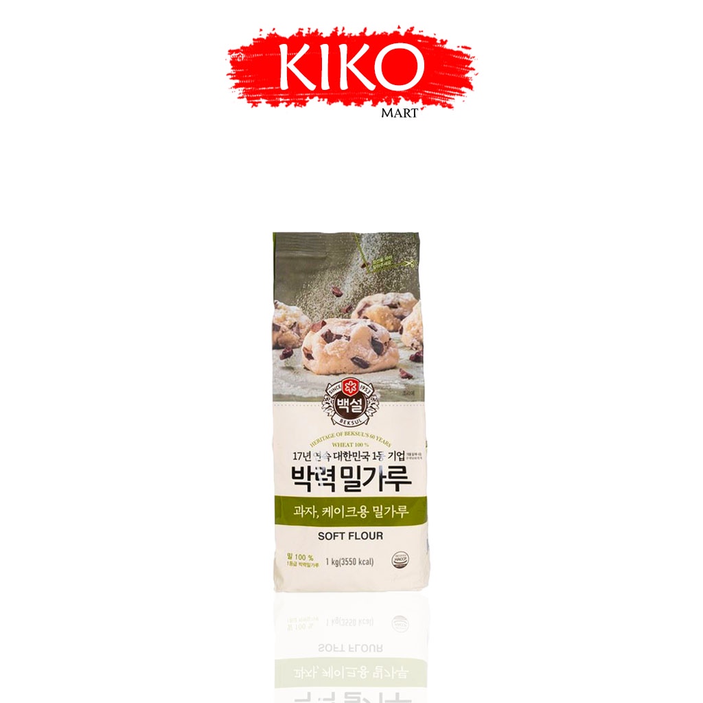 Bột mì số 8 Hàn Quốc làm bánh bông lan CJ BEKSUL SOFT FLOUR 1kg