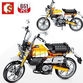 Đồ chơi Lắp ráp Mô hình xe máy Mô Tô SEMBO Technical Street Locomotive Famous Motorcycle Sembo 701605