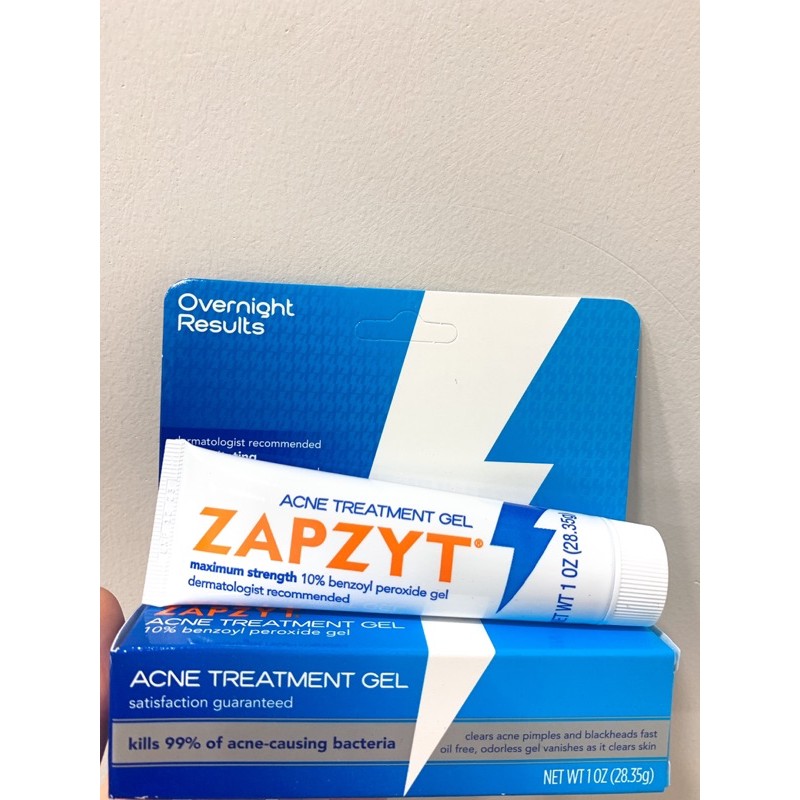 Kem Chấm Mụn ZAPZYT Acne Treatment Gel 10% Benzoyl Peroxide -1oz-28.35g