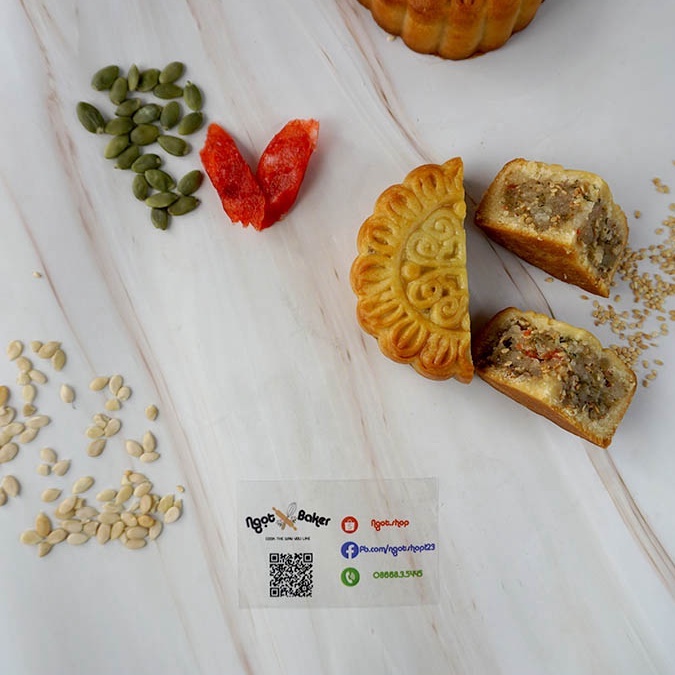 sét nguyên liệu làm nhân bánh Trung thu loại 1kg thật dễ dàng, đầy đủ, làm được 10 chiếc bánh thập cẩm, thơm ngon, combo