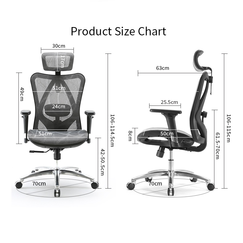 Ghế công thái học Sihoo M57 (Hàng chính hãng) - Bảo hành 36 tháng - Thiết kế Ergonomic bảo vệ cột sống