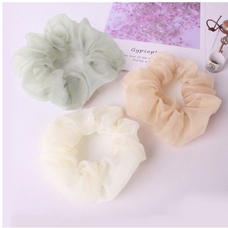 Cột tóc scrunchies voan trong