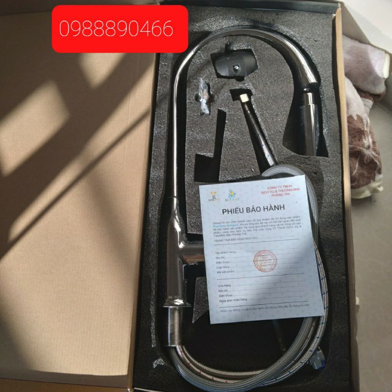 [Chính hãng] Vòi rửa bát nóng lạnh dây rút cao cấp Kobesi KB804, bảo hành 3 năm | BigBuy360 - bigbuy360.vn