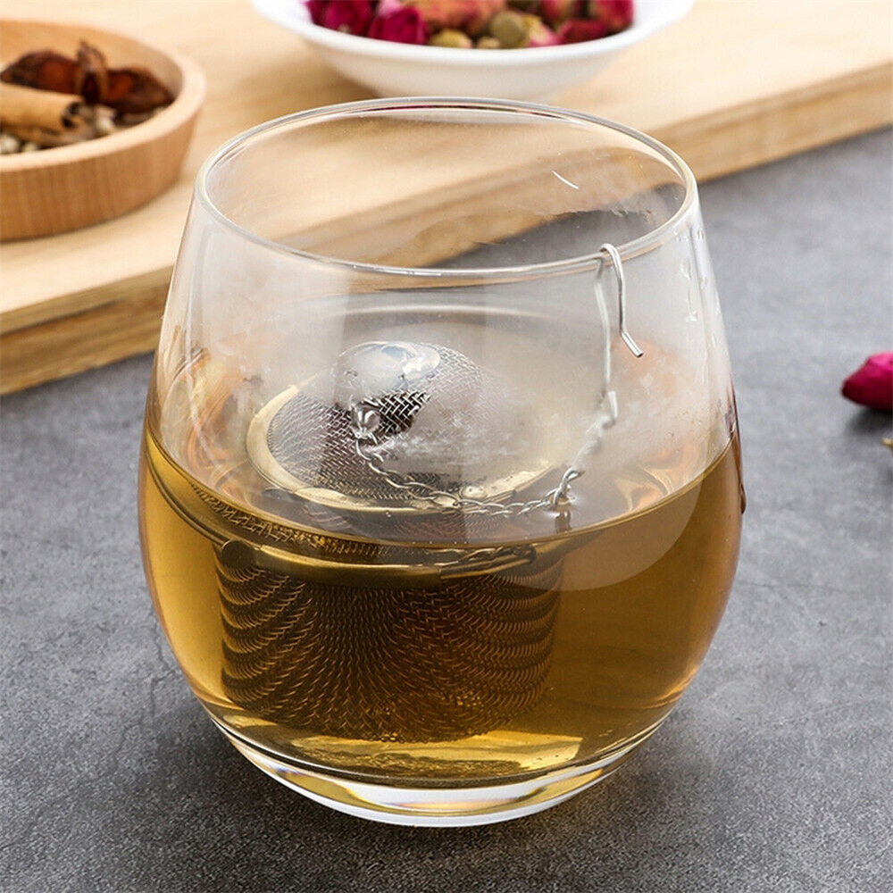 JANE 5 Sizes Herbal Locking Steeper Spice Stainless Steel Tea Ball Strainer Mesh