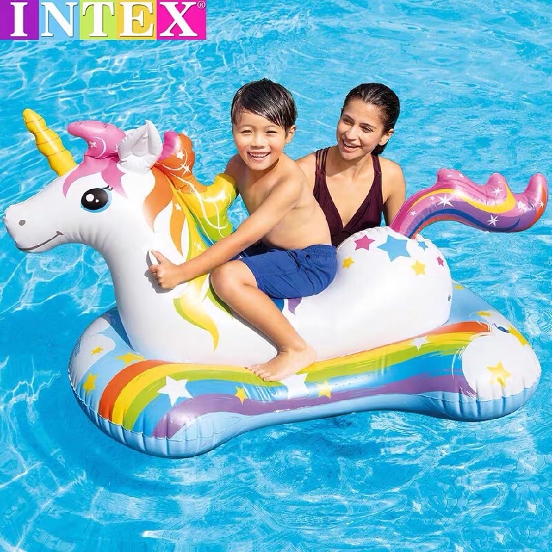 Phao Bơi Khổng Lồ INTEX 57563, Phao Rồng Bay DRADON, Máy Bay, Ngựa Thần Sắc Màu Pony