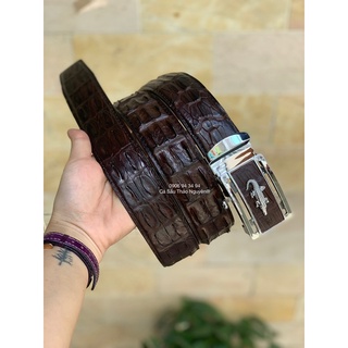 Dây nịt nam da cá sấu thật bản rộng 4CM - Cá Sấu Thảo Nguyên