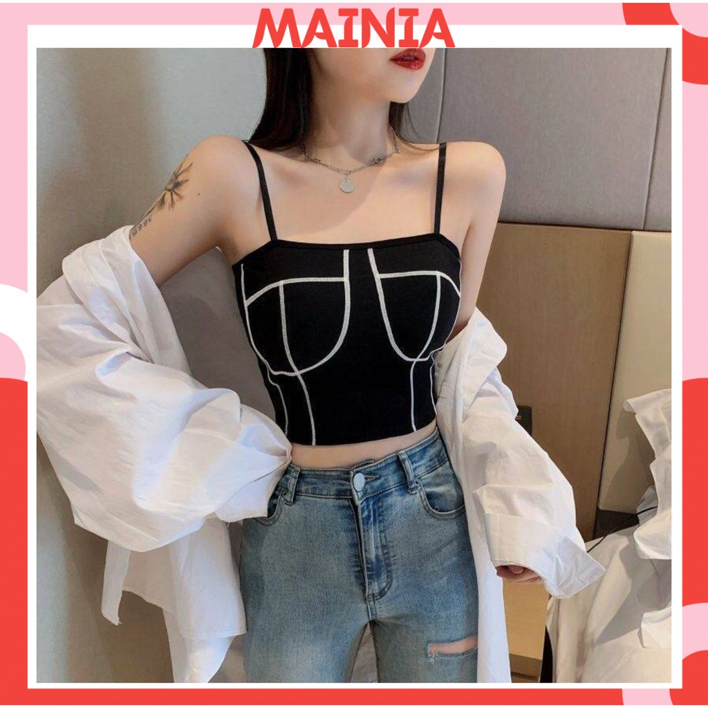 Áo Bra Cotton Hai Dây Áo Croptop Tập Thể Thao Gym Yoga Mẫu Mới Nhất Mainia Shop
