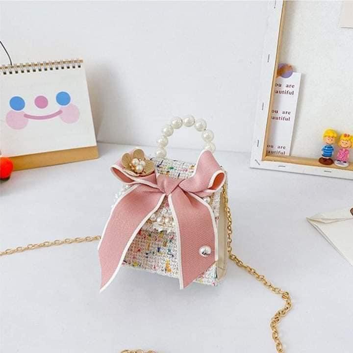 Túi đeo chéo cho bé gái phong cách Hàn Quốc cao cấp đẹp HTI01