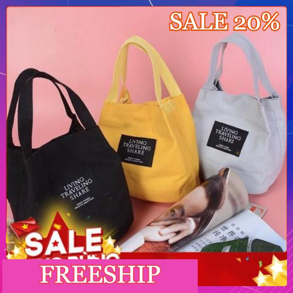 TÚI VẢI TOTE ĐEO CHÉO 2IN1 LIVING MIỆNG TÚI NHÚM PHONG CÁCH TEEN CỰC ĐẸP [SIÊU HOT]