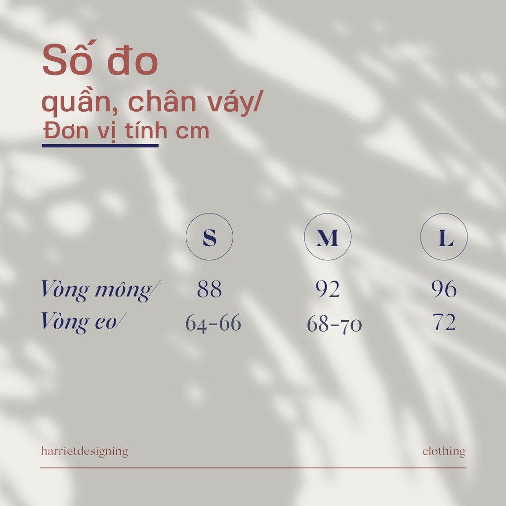 Quần baggy be cạp dán Pleated Harriet