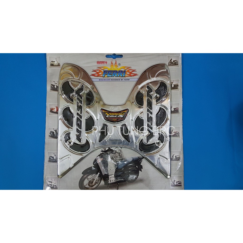 Thảm để chân INOX xe VISION 2014 - 2019