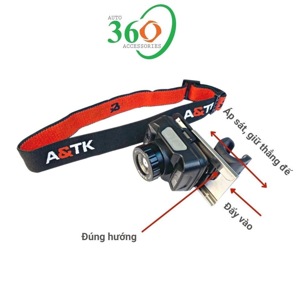 Giá đỡ đèn pin xe đạp giá đỡ đèn pin dùng cho đèn pin đội đầu A&TK HNK-003, 3 lựa chọn
