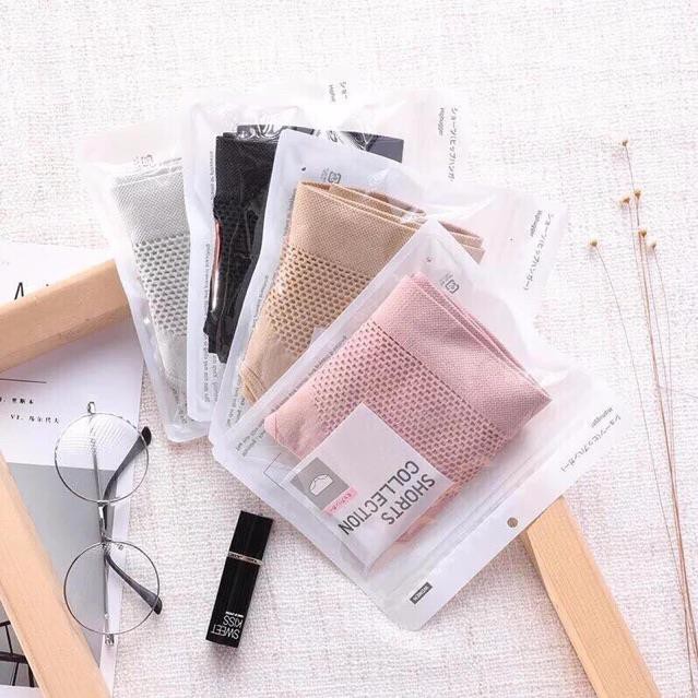 Quần Lót Cạp Ngắn Thông Hơi Nâng Mông Kháng Khuẩn Hàng Xuất Nhật Túi Zip  841