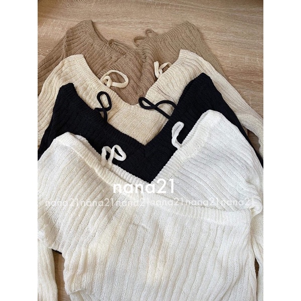 Áo len 2 dây dài tay | BigBuy360 - bigbuy360.vn