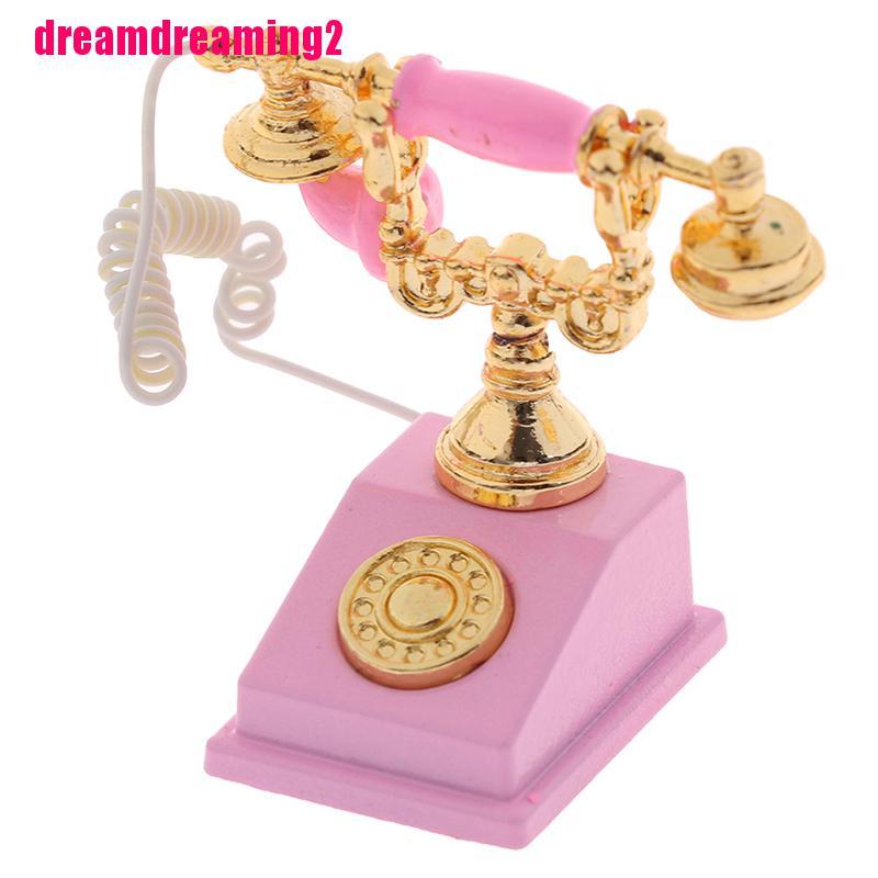 Điện Thoại Đồ Chơi Cho Nhà Búp Bê Tỉ Lệ 1: