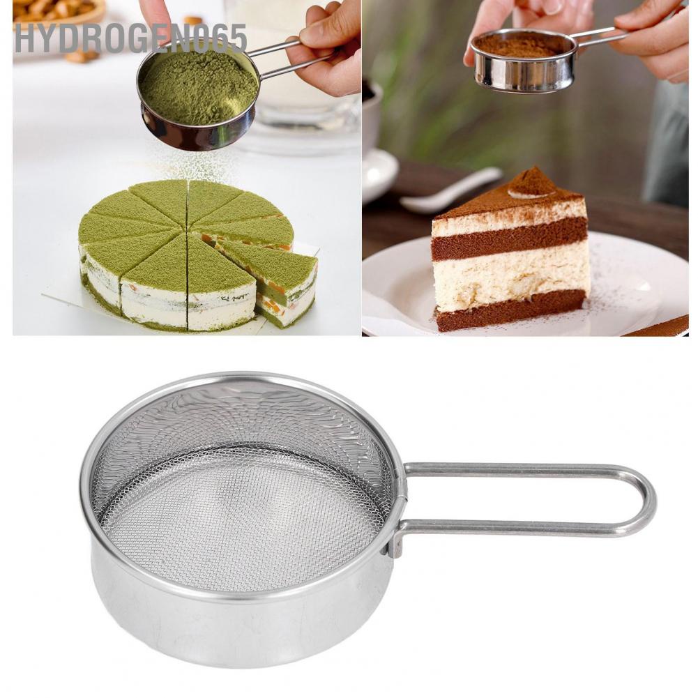 Hydrogen065 Rây bột tròn nhỏ 304 Thép không gỉ tốt 40 lưới Bộ lọc chuyên nghiệp cho tiệm bánh tại nhà Cửa hàng