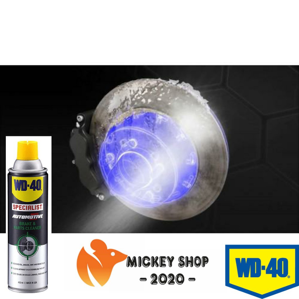 [CHUYÊN DỤNG] Dung dịch làm sạch cụm thắng phanh xe máy, ôtô WD-40 Brake &amp; Parts Cleaner 450ml