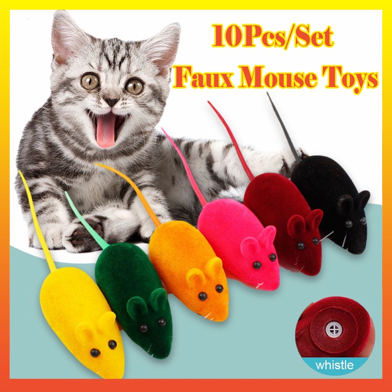 Set 10 Chuột Giả Đồ Chơi Dễ Thương Cho Mèo Cưng